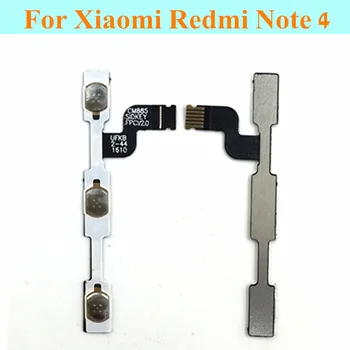 

10pcs/Lot Original ON OFF Volume buttons Flex cable For Xiaomi Redmi note 4 power switch control key Replacement Parts