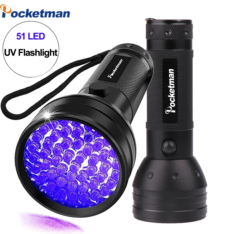 

Black Light UV Flashlight 9/12/51 LEDs 395nm Ultraviolet Urine Detector Torch linterna For Dog/Cat/Pet Urine & Dry Stains