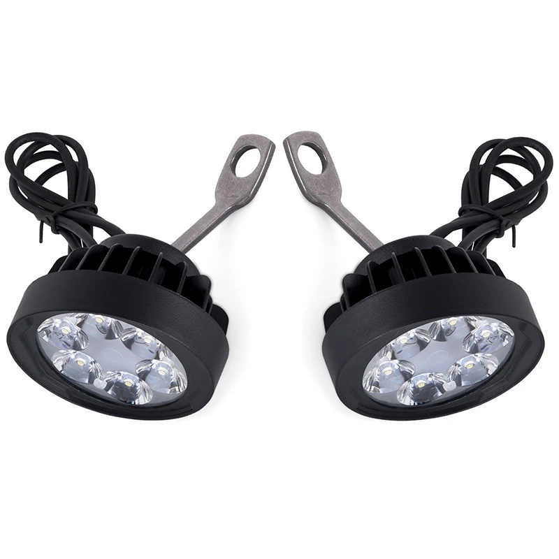 

1 Pair 24W 1200LM 6000-6500K Motorcycle Spot Fog Light Headlight Waterproof Super Bright 6 LED Front Lamp NEW