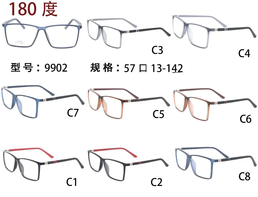 

2018 OCULOS MIXED Glasses Frame Man Woman Vintage TR90 Prescription Eyeglasses Myopia Spring Optical Frame 20pcs/lot 180 degree