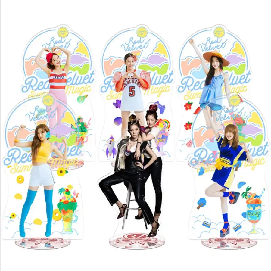 Kpop 赤ベルベットメンバーアクリル立ち客フィギュア人形喜びアイリーン Yeri スタンディングテーブルの装飾 22 センチメートル Aliexpress