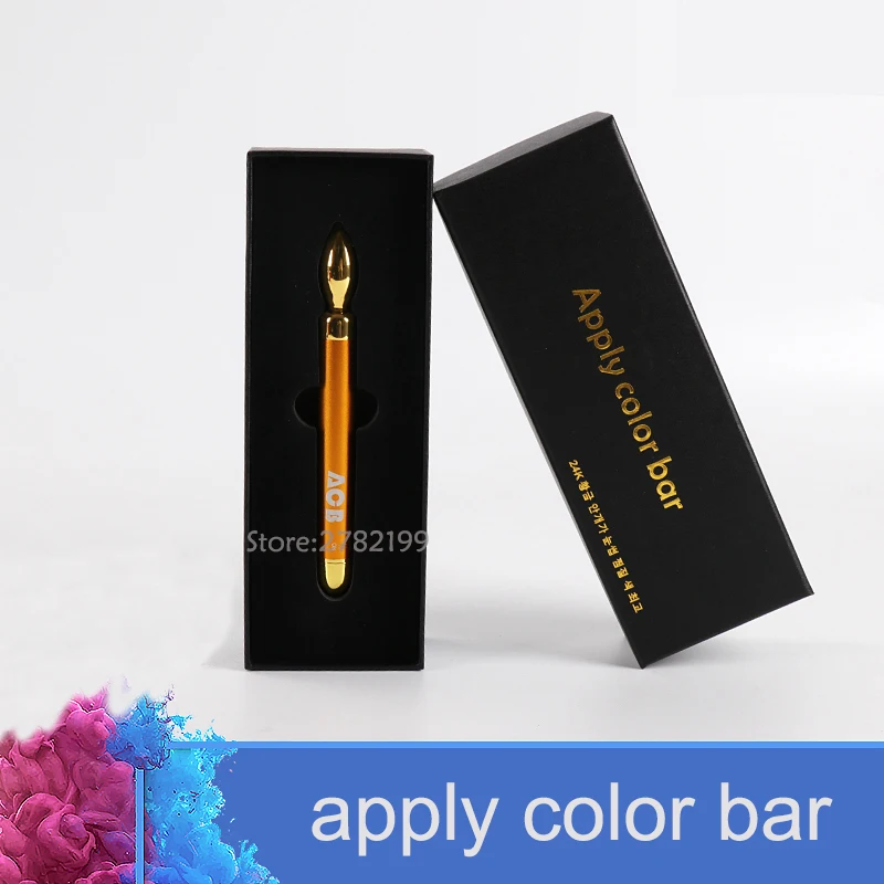Sopracciglio del tatuaggio Applycolorbar24K oro colore nebbia misuratore di vibrazioni oro ioni di oro puro