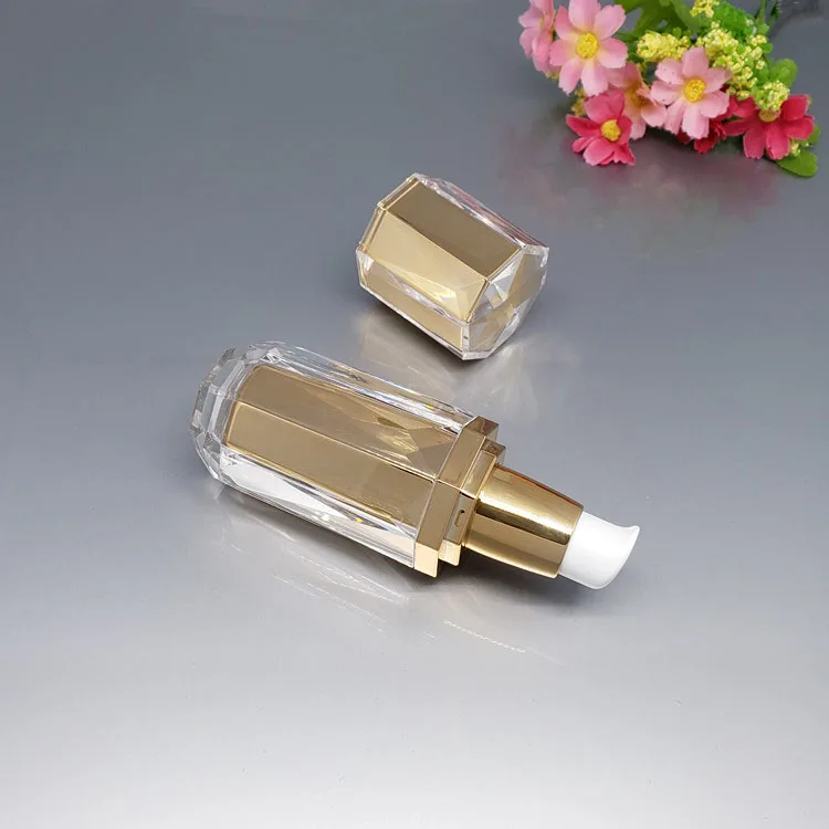 Gold Bird Nest Shape Bottle Empty Spray Bottle Essence Lotion Pump Bottle Acrylic Cream Jar Cosmetic Container Bottle 5g 30g 50g (8)