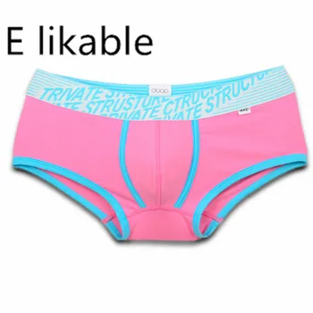

E likable new fashion men's underwear comfortable breathable sexy low waist cotton boxer
