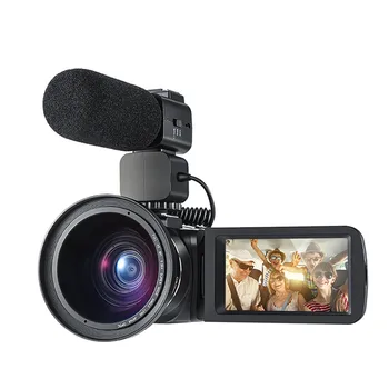

Ordro Video Cameras HDV-Z20 1080p 30fps FHD Camcorders with External Microphone and Wide Angle Lens Built-in WIFI Remote c0524