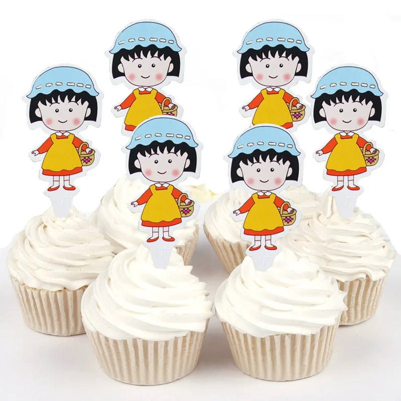 100pcs Disney Princess Snow white Cinderella Belle Paper Cupcake topper for cake decoration birthday wedding party suppliers - Цвет: 5