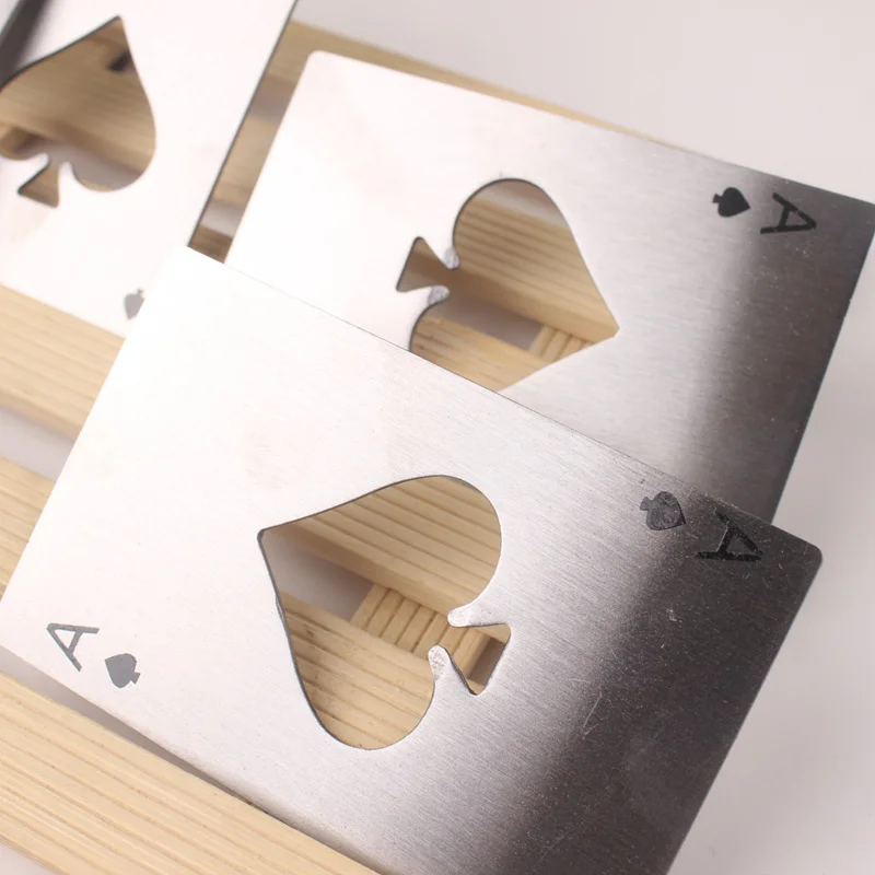 

Poker Card Beer Bottle Opener Stainless Steel Bottle Opener Card of Spades Bar Tool Bottle Opener Cute For Openers Creative Gift