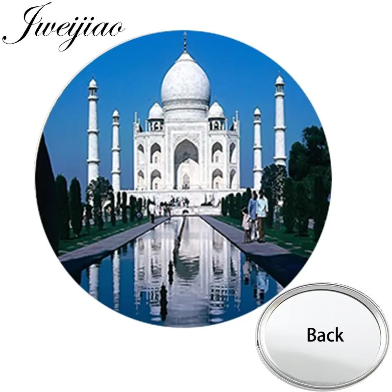 JWEIJIAO Taj Mahal индийский храм с одной стороны плоское мини карманное зеркало