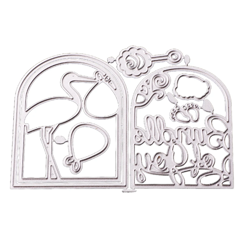

12.4cm*9.2cm Cutting Dies 3D DIY Scrapbooking Stencil Embossing Craft Stamps Photo Cards Decor