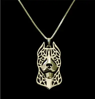 

DAGNGAO fashion Newest Unique Handmade Pitbull Pendant Necklace women choker chain necklace Dog Jewelry Pet Lovers Gift Idea