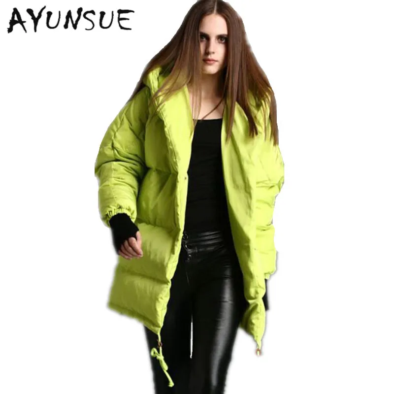 

Top White Duck Down Winter Jacket Women 2019 New High Quality Women's Winter Jacket Thick Winter Coat Women Hood Parka AW0085