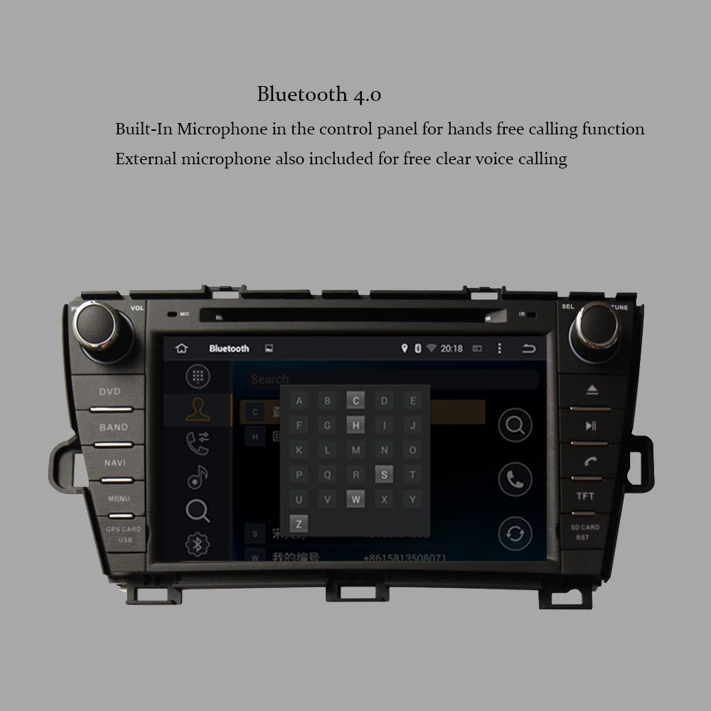 2DIN 1024*600 ram 4 Гб Android 9,0 автомобильный DVD gps для Toyota Prius 2009- левый вождение автомобиля навигация с Bluetooth Авто Радио