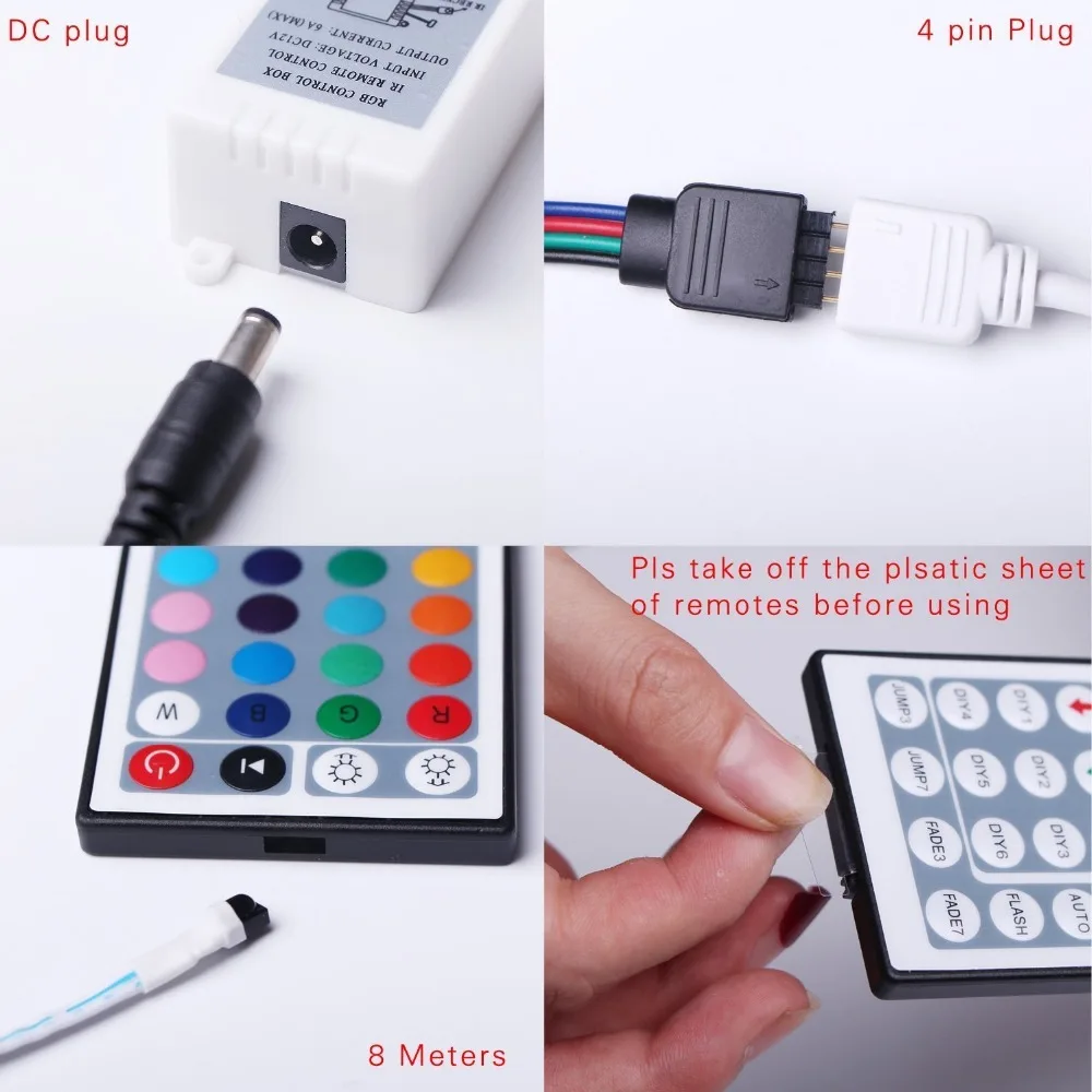 12 V 5 M RGB IP20 музыка Светодиодные ленты SMD5050 high lumen светодиодный