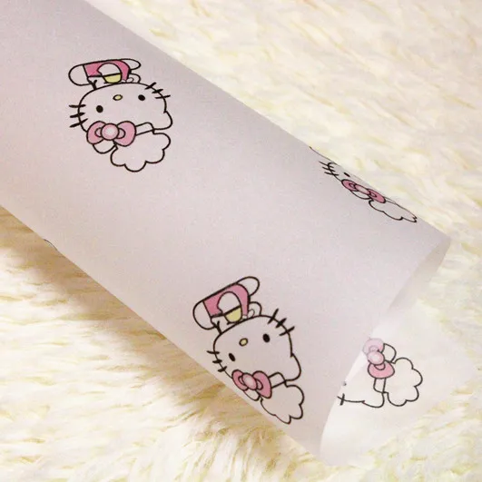 

100PCS Hello Kitty Handmade Soap Wrapping Paper Soap Packaging Greaseproof Paper Gift Packing Free Shipping
