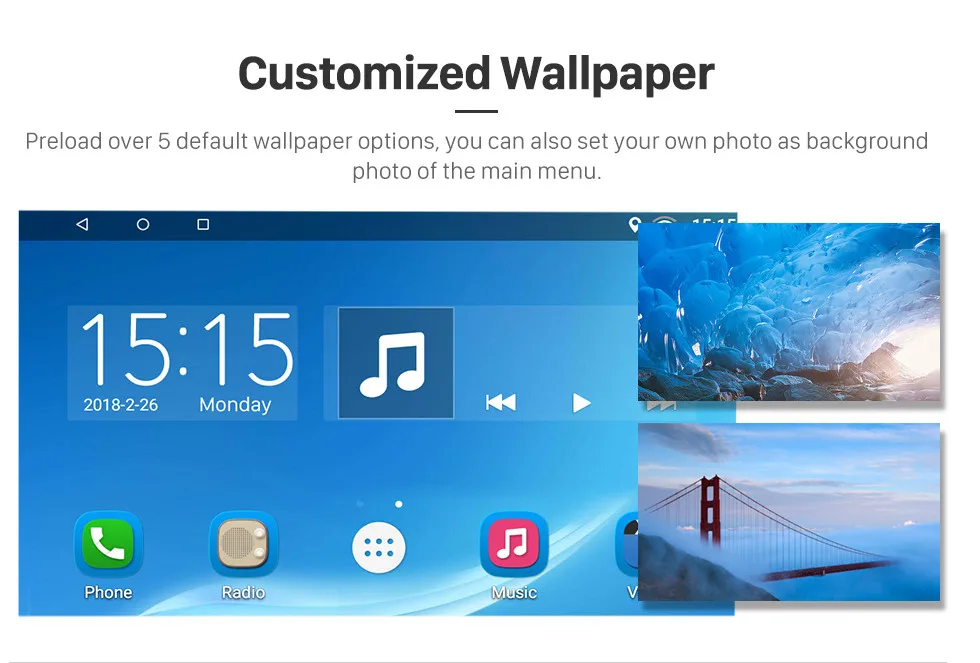 Best Harfey 2Din Android 8.1 For Toyota Vellfire ANH20 Ford Focus Exi AT 2004-2011 Multimedia radio player GPS NAVIGATION 16