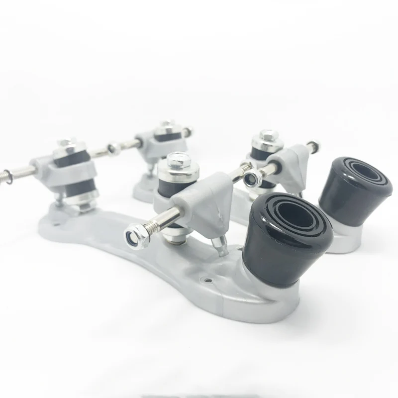 زلاجات دوارة لوحة الطاقة داين التوجه الهندسة البلاستيكية ، الأساس ، إطار ، ترايبود ، مجموعة كاملة الفضة رمادي