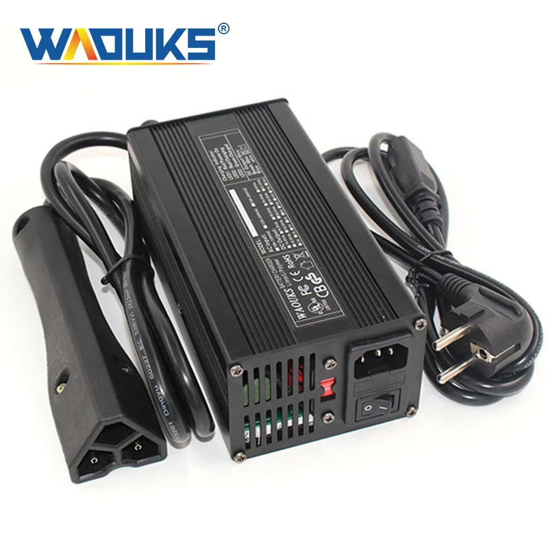 

48V 6A Golf Cart Charger 48V Lead acid Battery Smart Charger For EZGO Golf cart RXV Golf Carts OEM# 604321,611219 Plug 611219