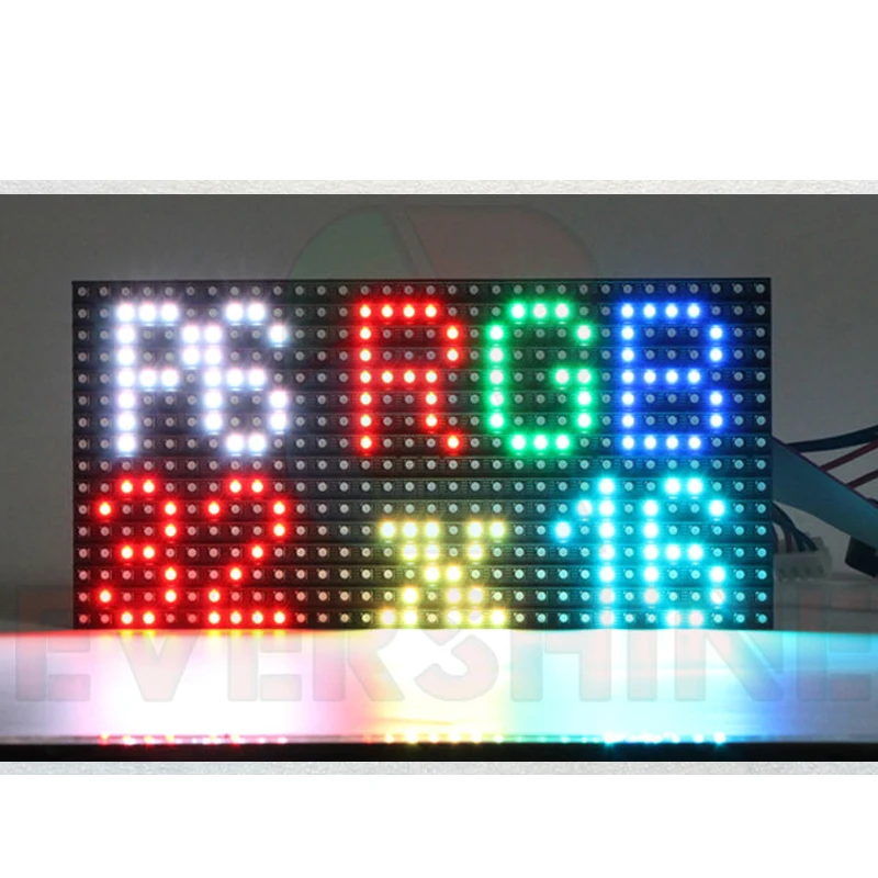 Добро пожаловать на заказ образец 6 мм P6 SMD RGB полноцветный светодиодный модуль дисплея панели 32x16 пикселей 192x96 мм показать видео, картинку, текст