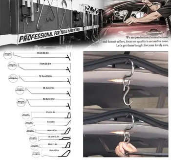 Price Tools Push Rod Black Car Crowbar Paintless Dent Repair Hand Kits Dent Removal Ding Hail Puller Set Herramentas