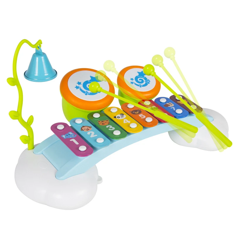 

Colorful Musical Instruments For Kids Baby Musical Handbell Developing Educational Toys For Children Xmas Gift NEW