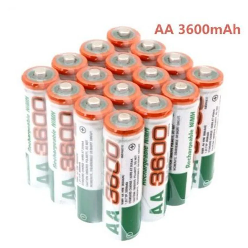 Dolidada новая AA батарея 3600 mAh аккумуляторная батарея Ni-MH 1,2 V AA батарея для часов, мышей, компьютеров, игрушек так далее