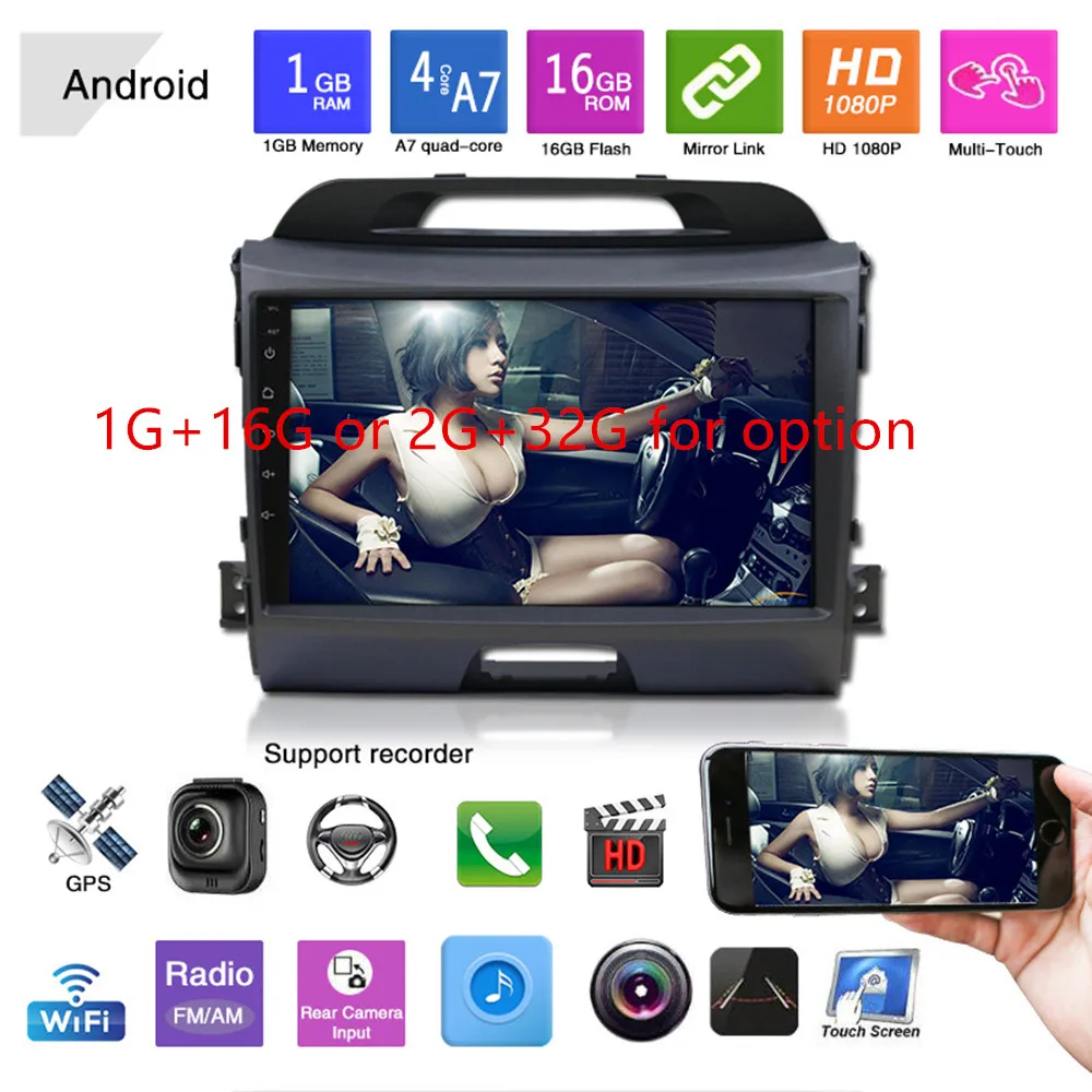 Sale ZOYOSKII Android 9 inch car gps multimedia radio bluetooth navigation player for for Kia KIA sportage 2011-2015 0