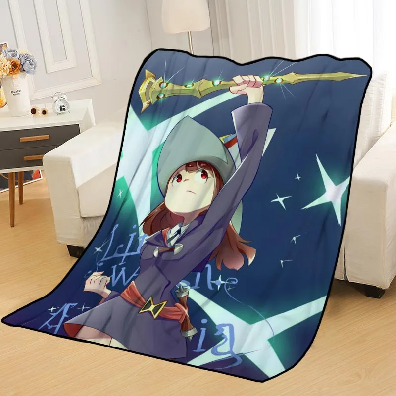 Custom Little Witch Academia Blankets for beds throw blanket soft summer anime travel | Дом и сад