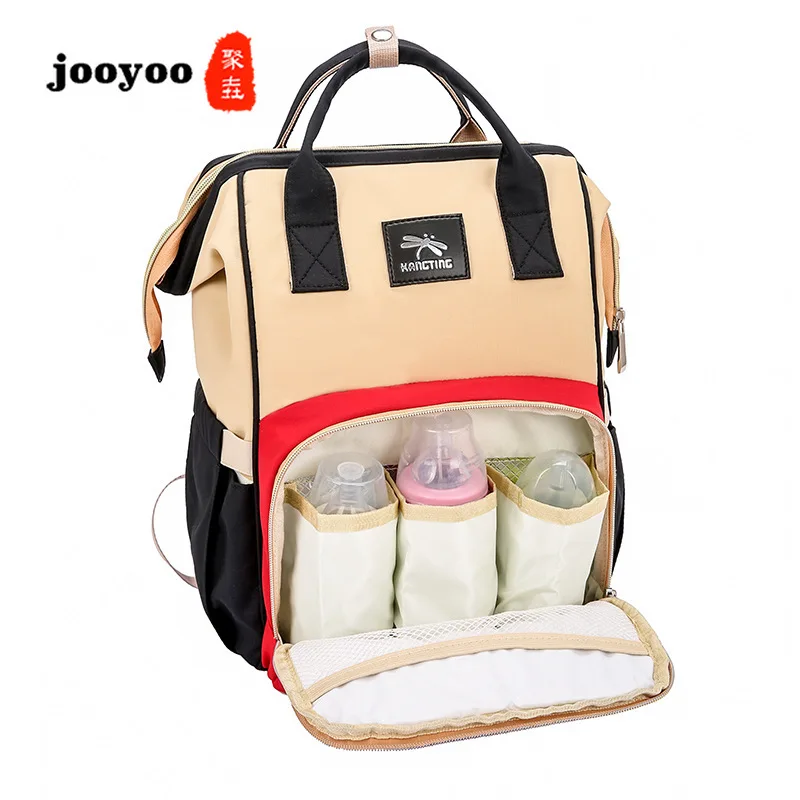 

Mummy Bag Fashion Multi-function Large-capacity Handbag Backpack Out Portable Baby Package Wholesale Backpack Diaper Bag jooyoo