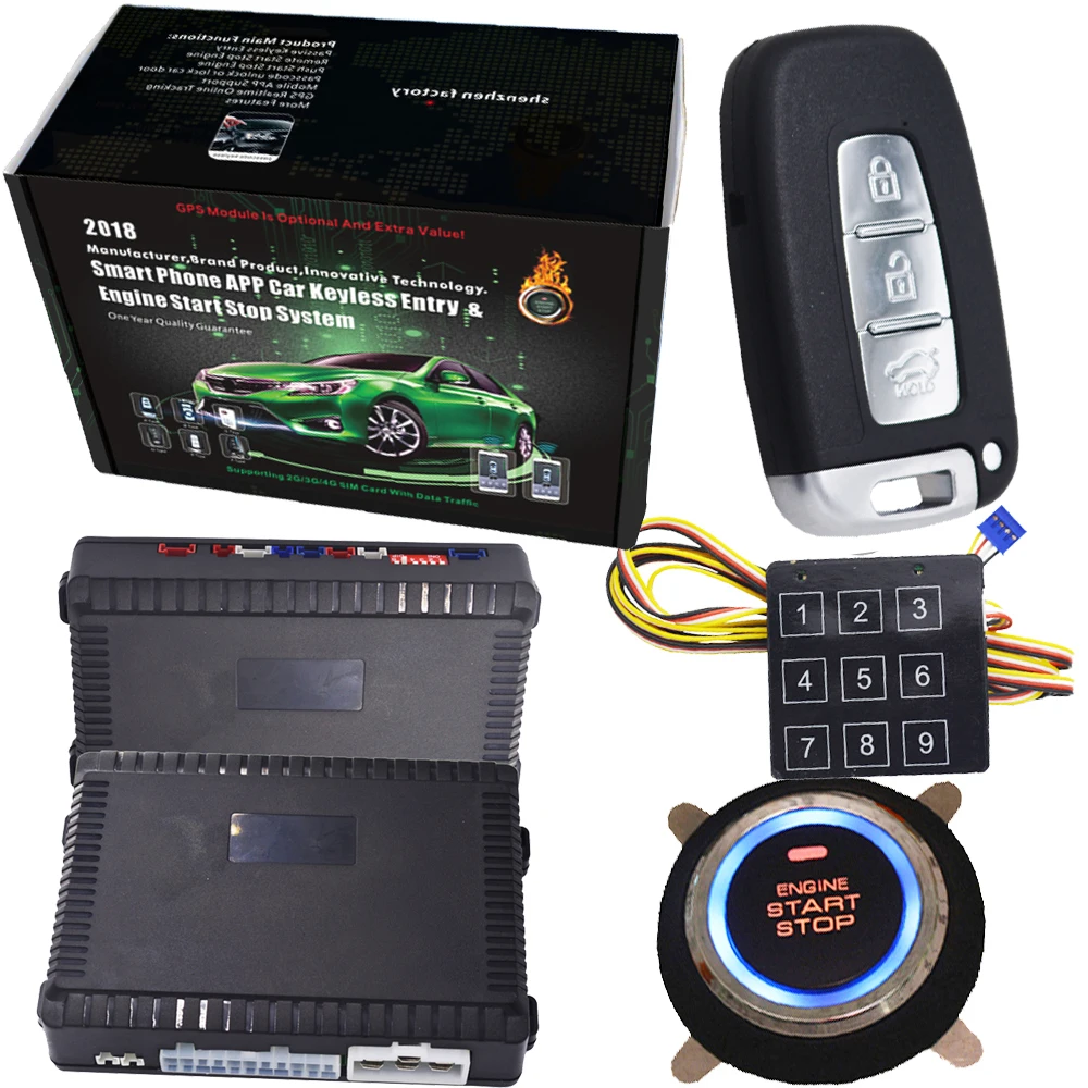 cardot Russian and portuguese Remote Vehicle PKE Start ...