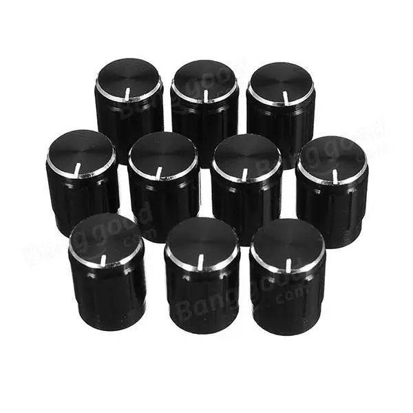 10pcs 13x17mm Aluminum Alloy Potentiometer Knob Cap Volume Control Knob Hat Rotation Switch
