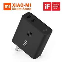 Xiaomi ZMI 2-в-1 стены Зарядное устройство Мощность 6500mAh для быстрой Charge3.0 FCP двухполосный быстрый Портативный Мощность банка для Xiaomi iPhone samsung