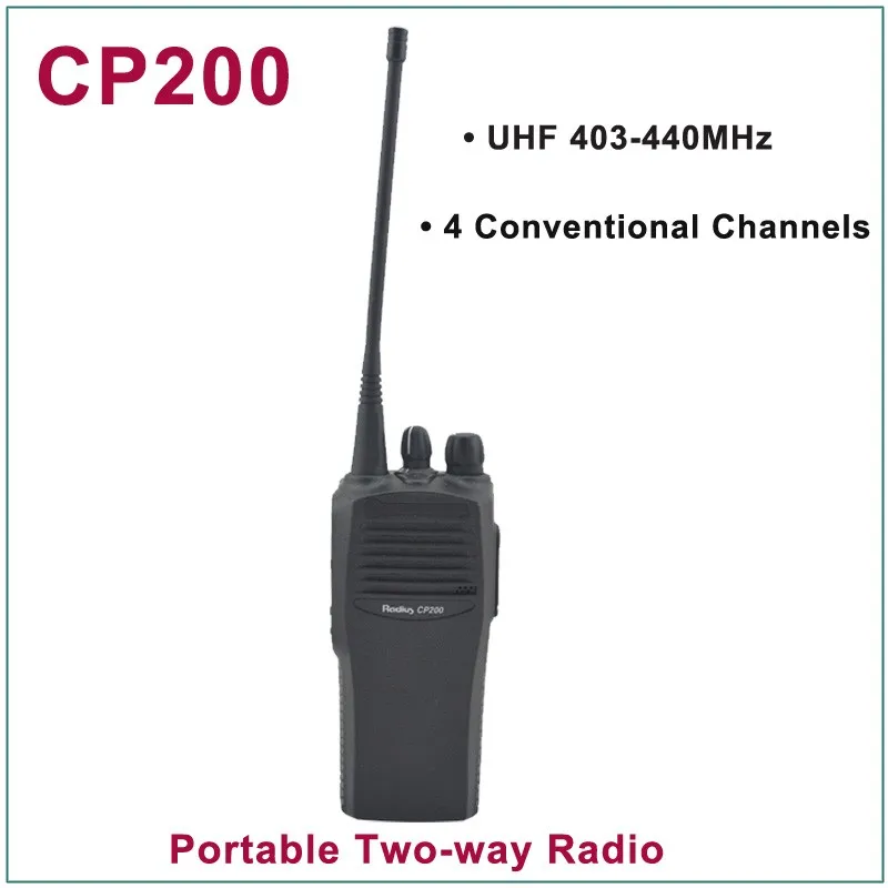 Новый CP200 UHF 403-440 MHz 4 обычных каналов Портативное двухстороннее радио (для моторолаа)