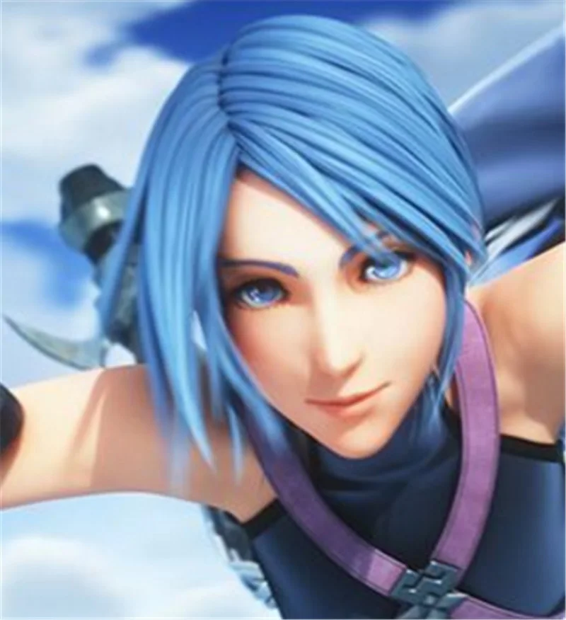 Парик для косплея из аниме Kingdom Hearts III термостойкие короткие волосы в морском