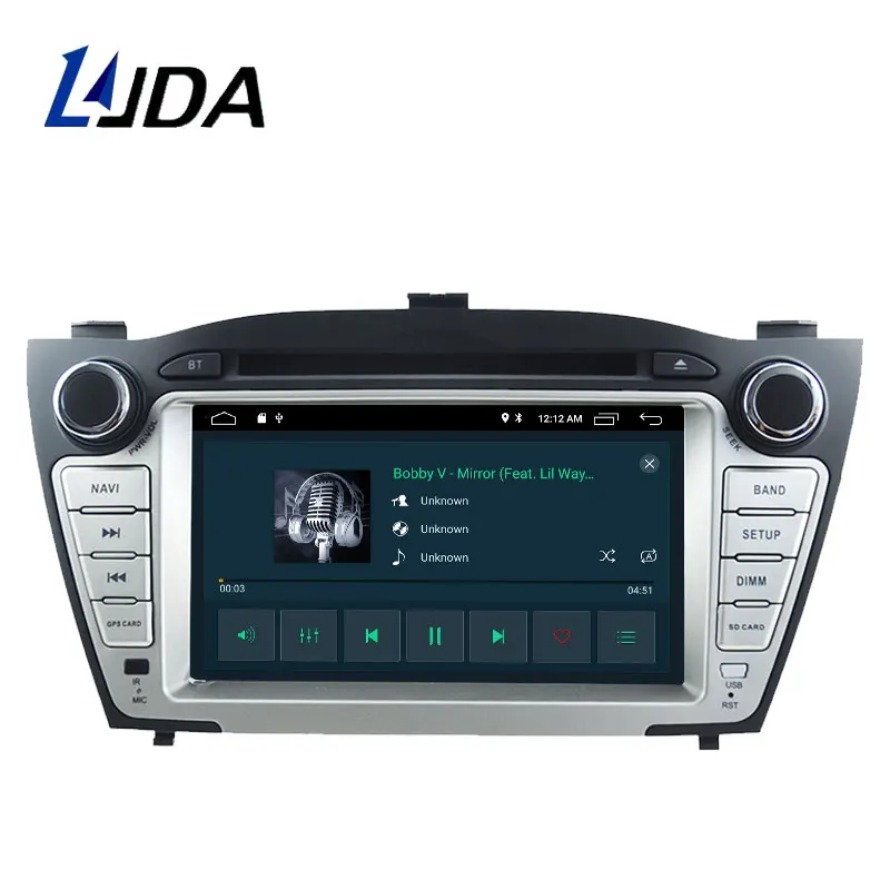 LJDA Android 10 dvd-плеер автомобиля для hyundai Tucson/IX35 2011 2012 2013 автомобильный Радио gps Навигация стерео Мультимедиа wifi автоаудио