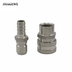 Пивоварения 1/2 "NPT Женский Quick Disconnect набор, котёл Тун насос сусла чиллер установки 1/2" Барб Быстрый разъемы