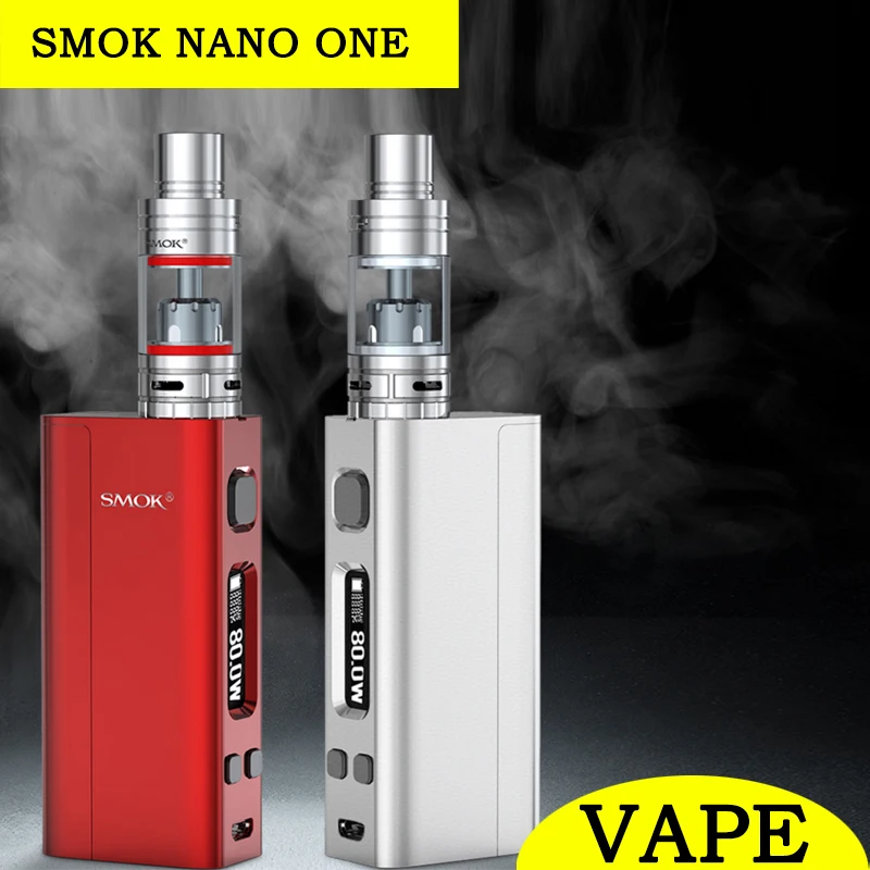 Original SMOK Nano One Vape 80W Box Mod Kit Electronic Cigarette  Nano TFV4 tank