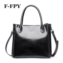 F-FPY, модные женские сумки, натуральная кожа, сумка-тоут, Женская винтажная сумка-мессенджер через плечо, сумочка, роскошные брендовые сумки через плечо