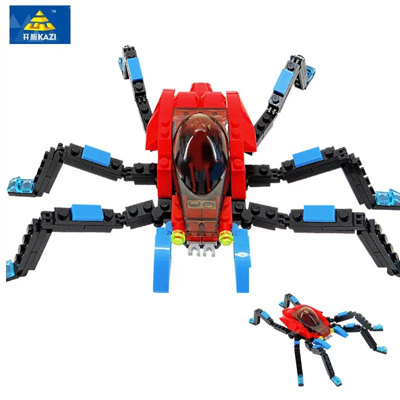 KAZI 6001 6002 6003 блоки совместимы с городскими строительными блоками Человек-паук DIY кирпичные Фигурки Рождественский подарок игрушки для детей