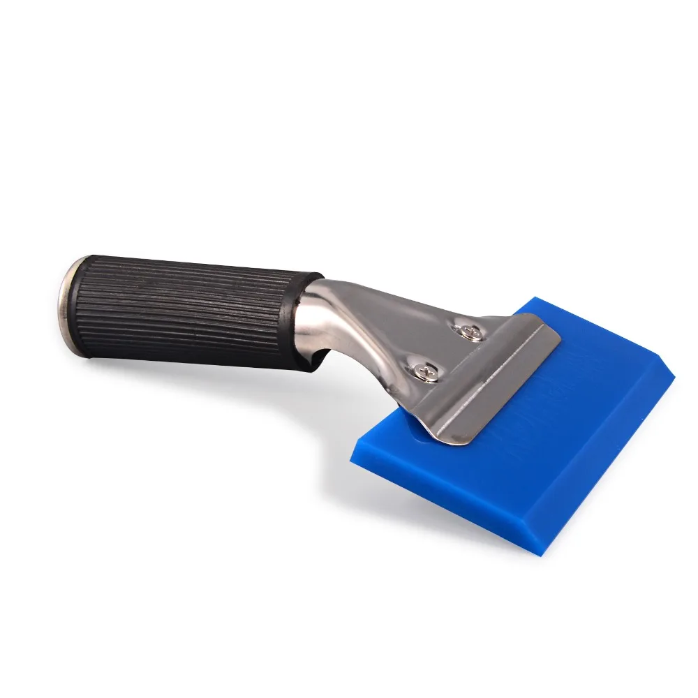 EHDIS 2pcs BLUEMAX Window Glass Water Wiper Ice Scraper Handled Rubber Squeegee Vinyl Wrap Tool Car Snow Shovel Auto Cleaning