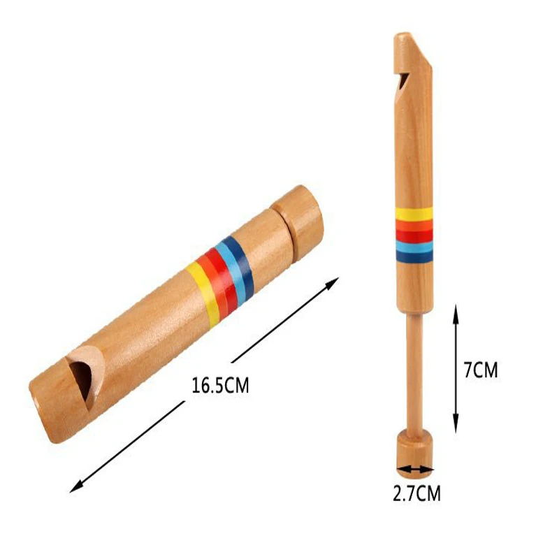 Baby Wooden Toy Small Drawing Whistles Diacritical Sliding Piccolo Toys Kids Educational Music Toys Children Classic Musical Toy