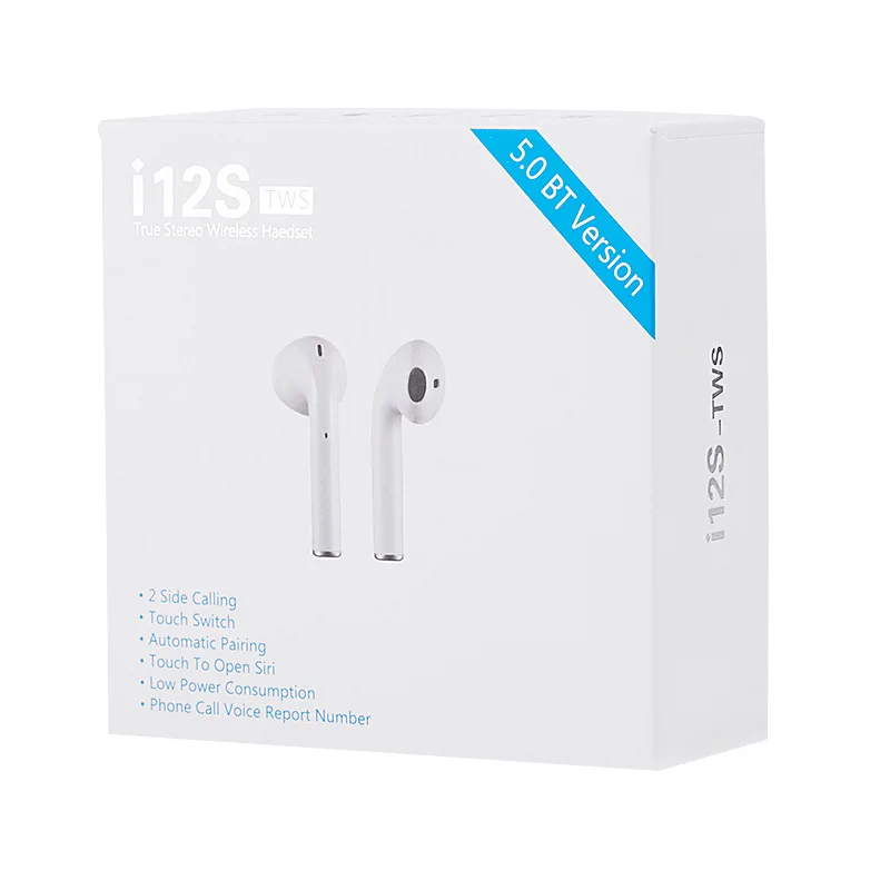 

i12s TWS Pro Plus Bluetooth 5.0 Earphone Earbuds Wireless Headphones With Touch Sensor PK I20 I30 I60 For All Smart Mobile Phone