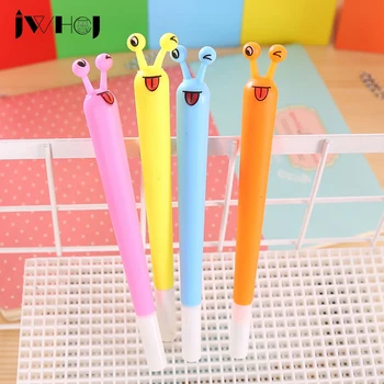 

JWHCJ 4pcs/lot Cute Color snail gel pens material escolar kawaii stationery canetas escolar school office supplies Free shipping