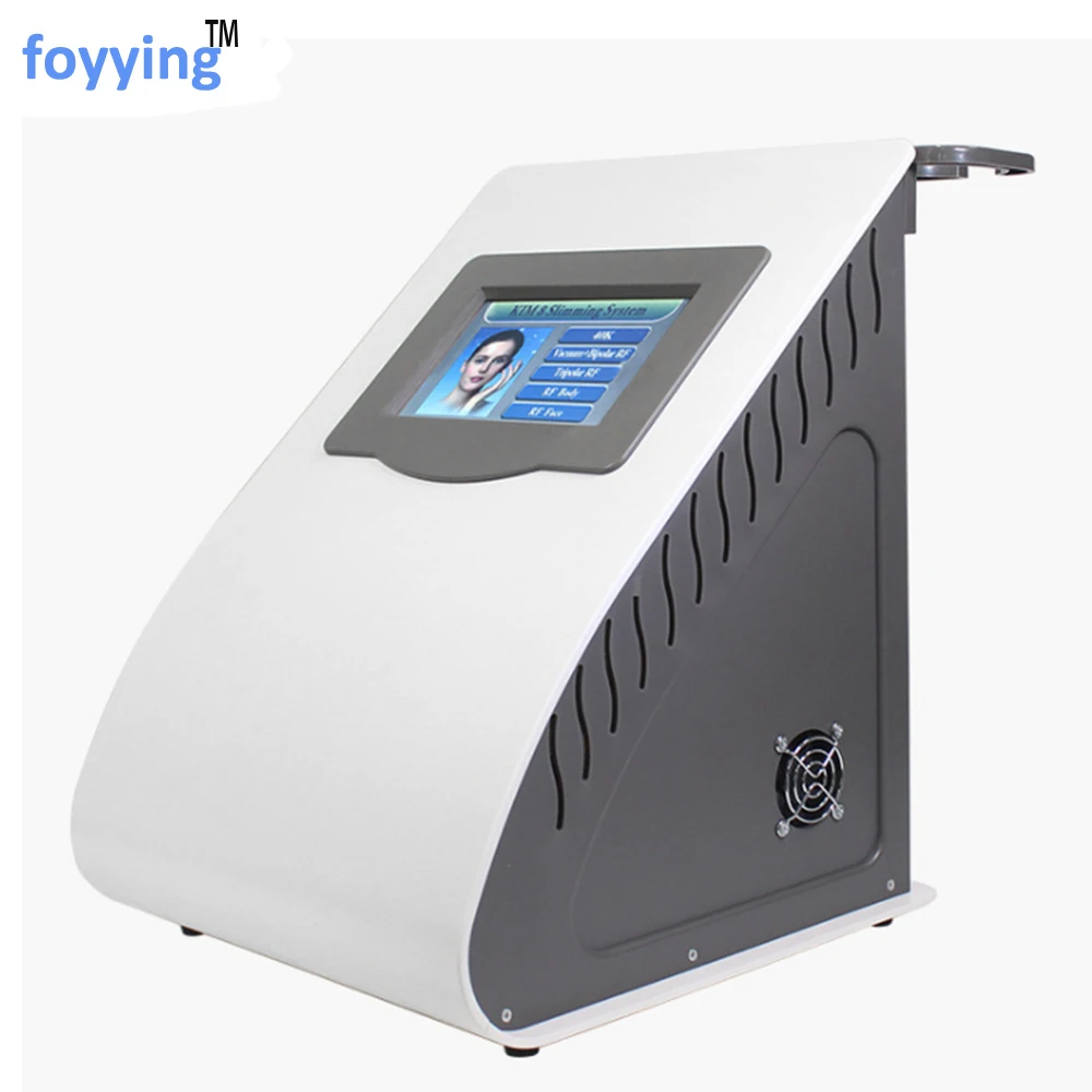 Foyying 5в1 ультразвуковая липосакция 40 к кавитационная вакуумная многополярная биколор RF лазер для похудения радиочастотная кожа тела салон м