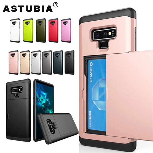 

For Samsung Galaxy Note 9 Case Slide Armor Wallet Card Slots Holder Cover For Samsung S8 S9 Plus S10 Lite Case For J3 J5 2016