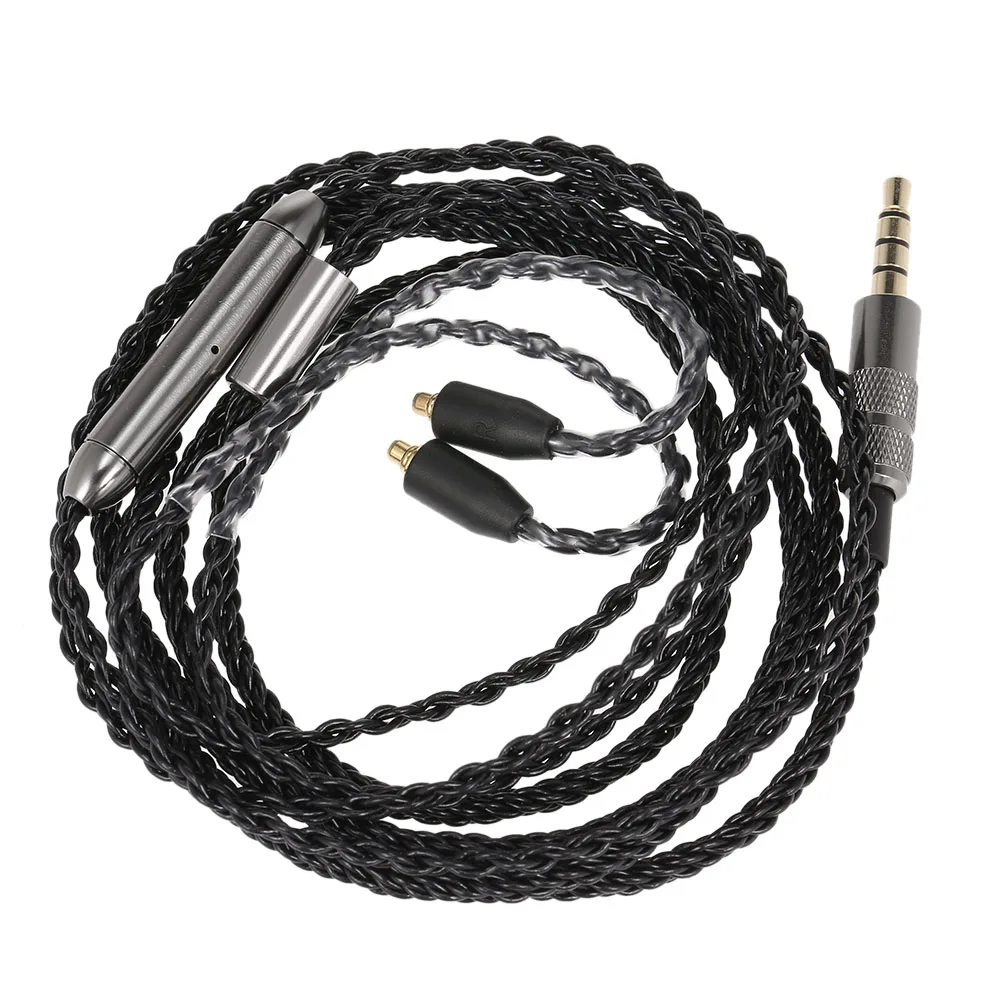 

Replacement Headphone Cable 3.5mm Wired Earphones Detachable Cord In-line Control with Mic MMCX Connector For Shure SE535 UE900