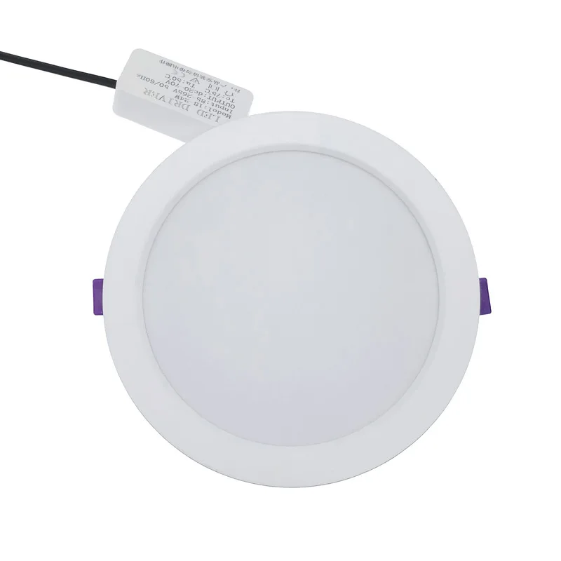 

LED down light round panel light ultra thin 18W 24W LED ceiling recessed grid down light slim round spot lamp 18-24W