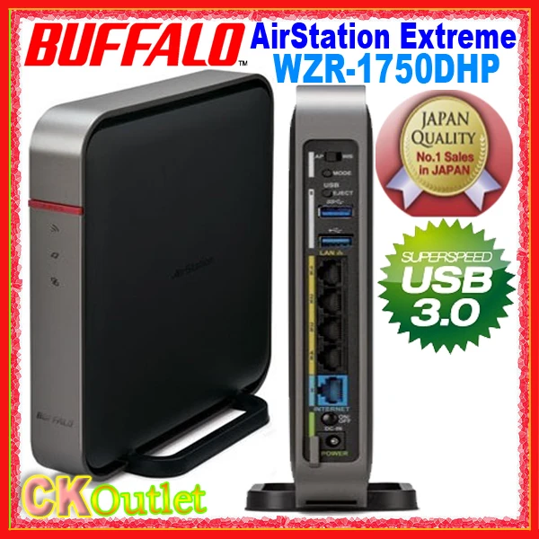 Brand New Buffalo AirStation Extreme WZR-1750DHP Dual Band Wireless-AC  Router/ AP/ Bridge with 1 Year Warranty (Free Gift)