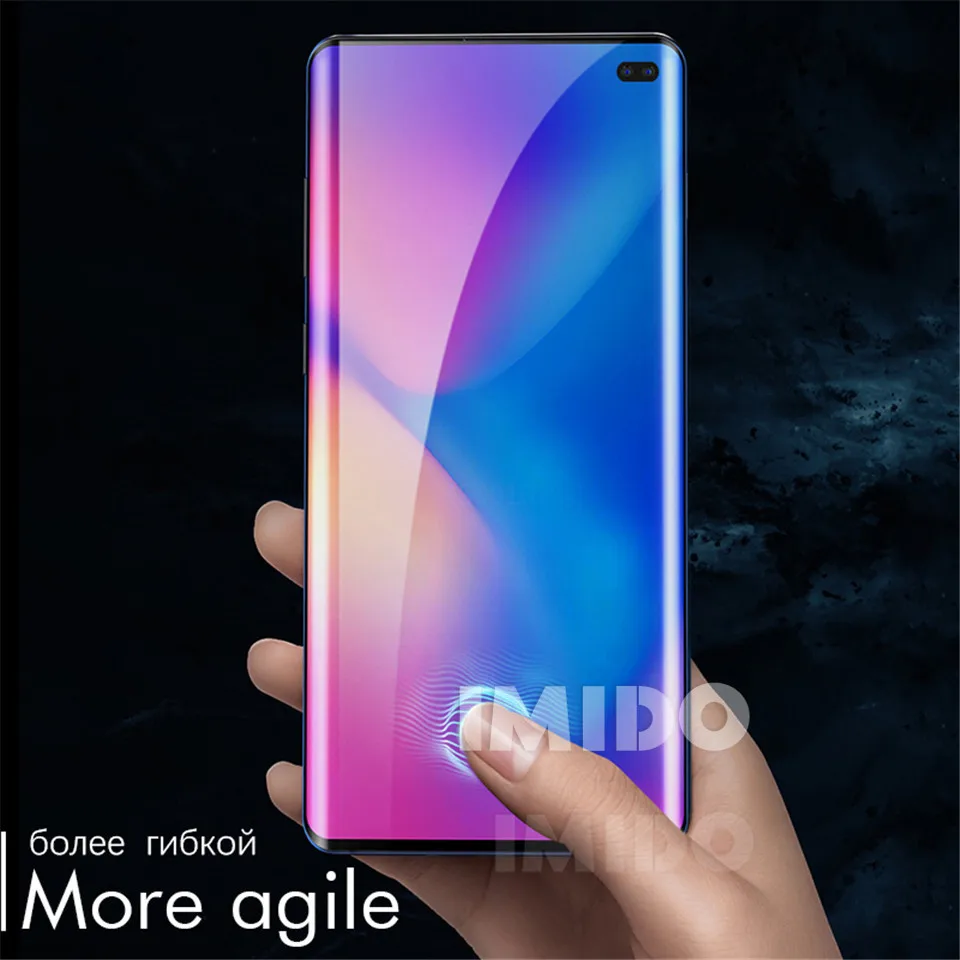 Soft film For Samsung Galaxy S10 Plus Soft TPU Front Full Cover S8 S9 Plus Note 8 9 Screen Protector Transparent Protective Film + Clean Tools 2