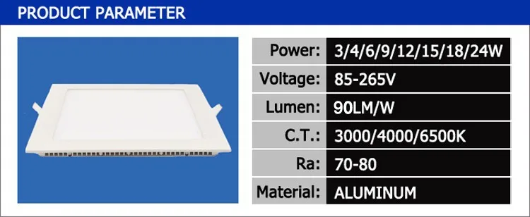 Squar LED panel light -1