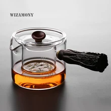 1 шт. wizamony Новейшие японские индивидуальные стеклянные многофункциональные выставочные кружки ситечко для чая вареный чайник чайный сервиз термостойкий